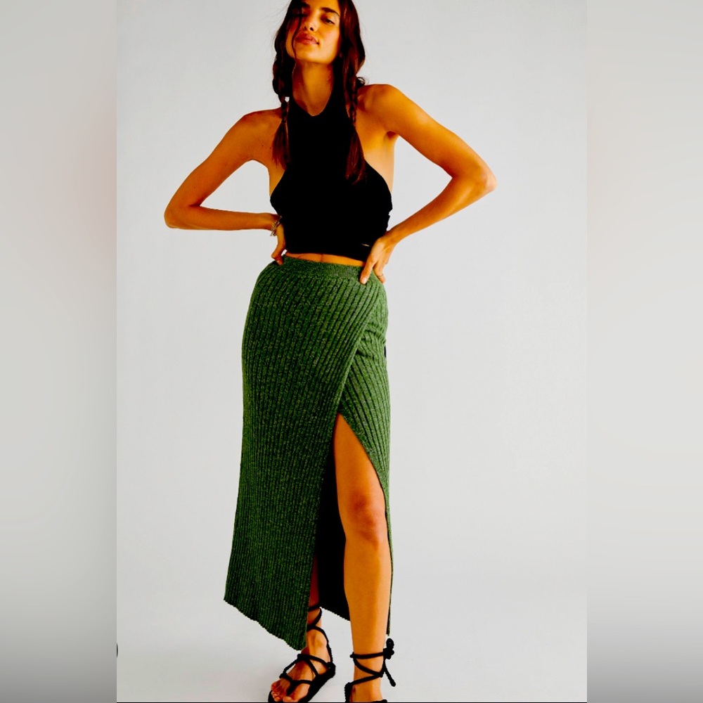 Free People Better Days Midi Skirt